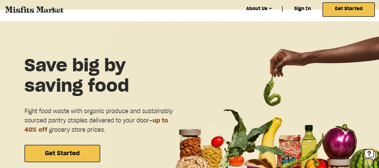 Misfits Market Home Page