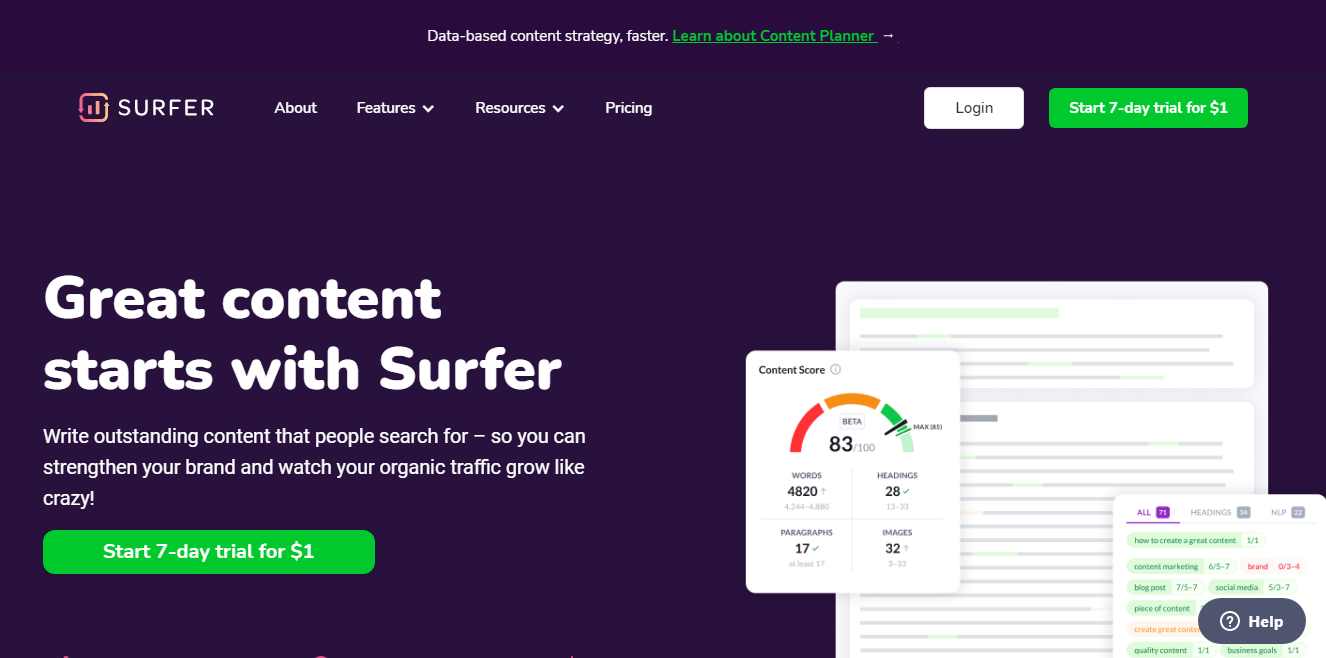 surfer seo content optimization tool