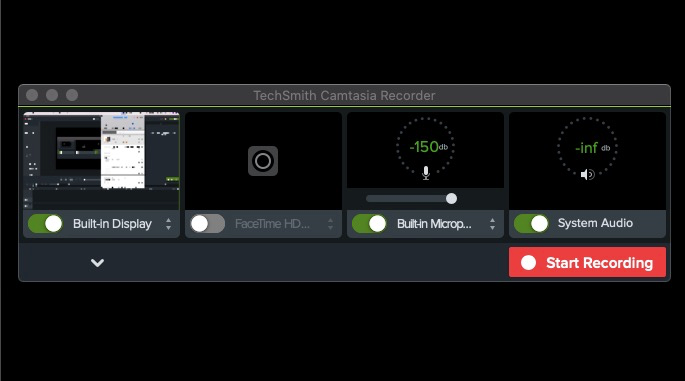 record screen and camera camtasia 2021