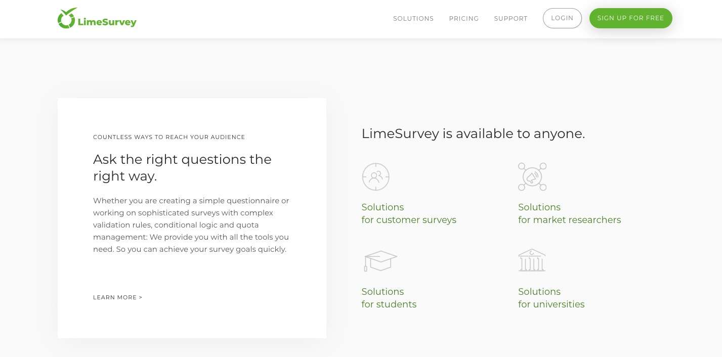 limesurvey surveymonkey alternative