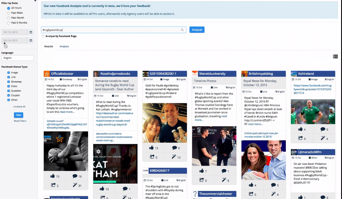 Competitor and Social Media analytics