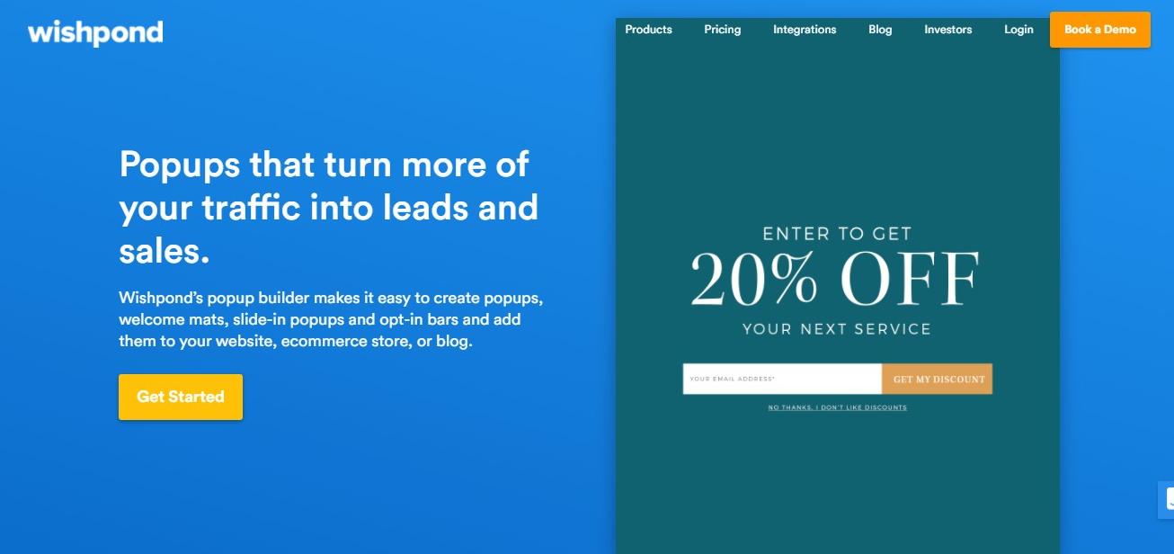 Landing page