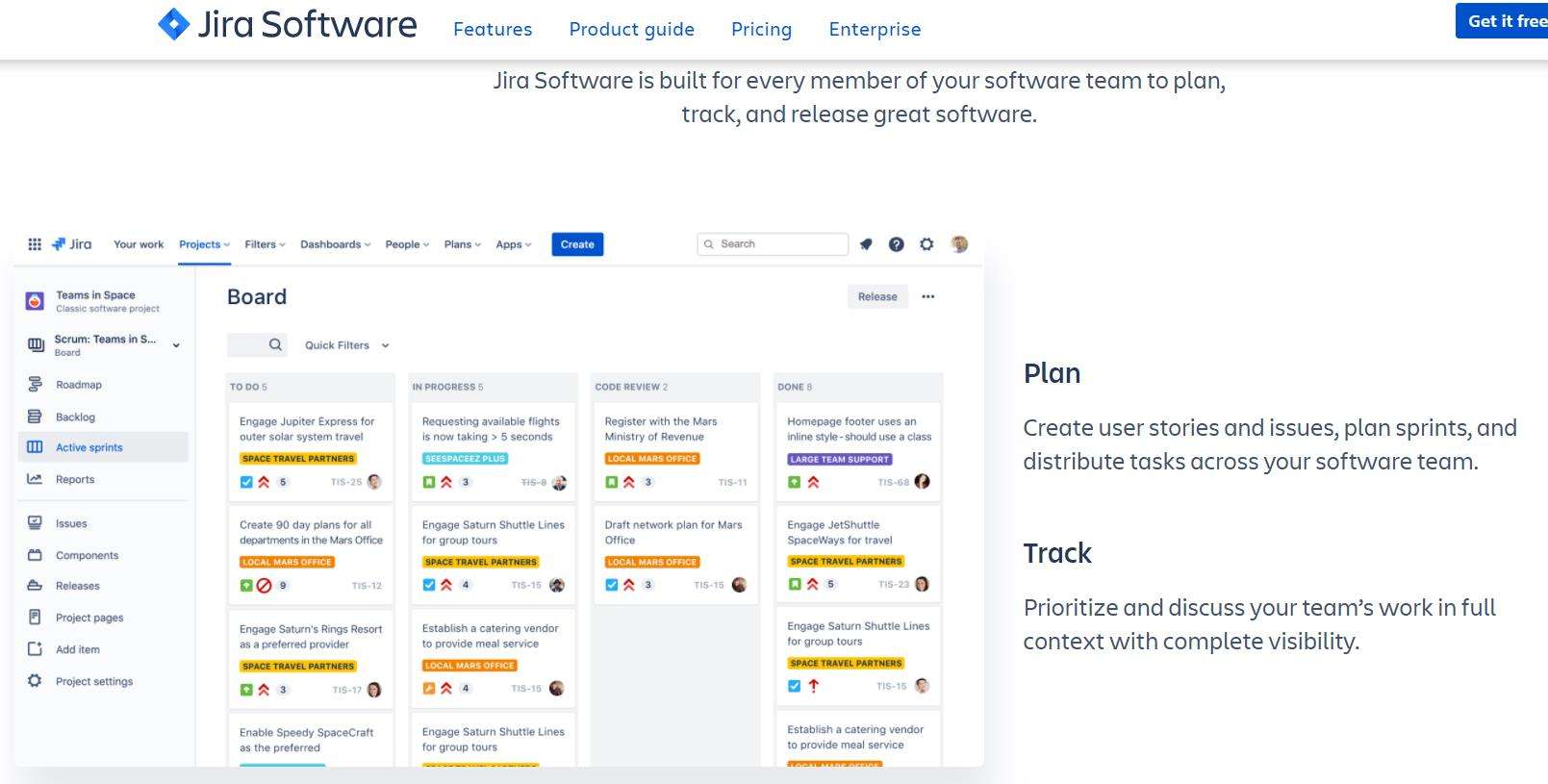 Jira Best roadmap software