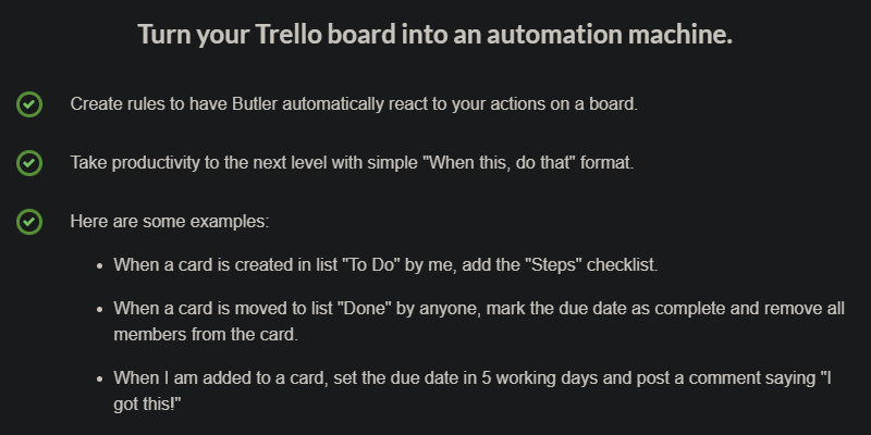 Automation in Trello