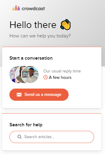 Crowdcast live chat