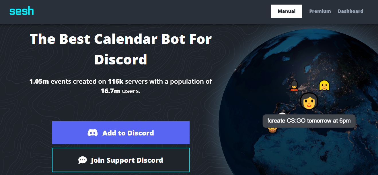 Discord bot to schedule events