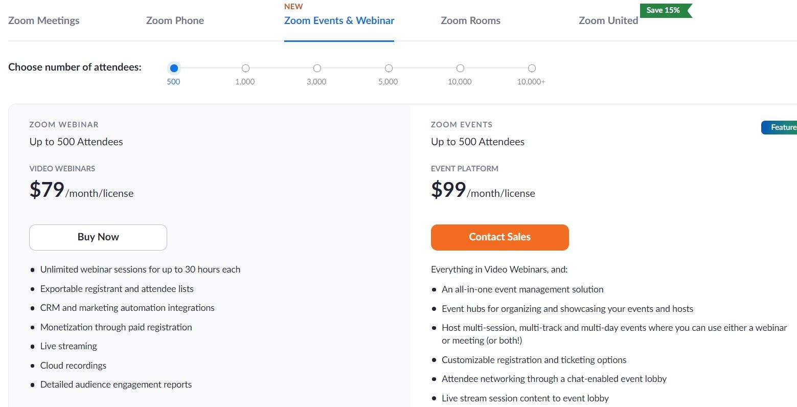 Zoom pricing